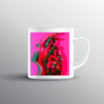 Pink Hand Printed Mug