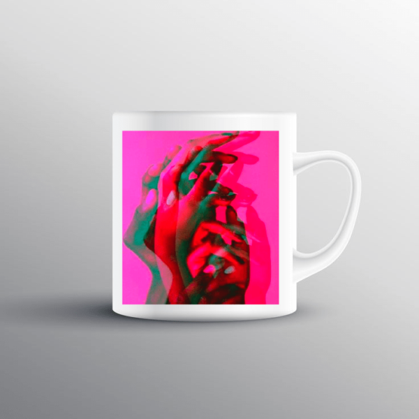Pink Hand Printed Mug