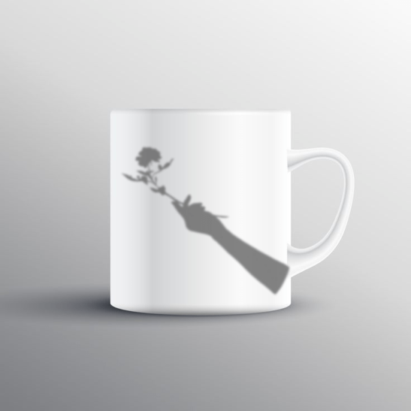 Hand Shadow Printed Mug