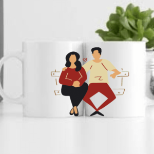 Cute couple Printed Mug