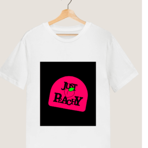 Sassy Women's "Just Peachy" Printed T shirt