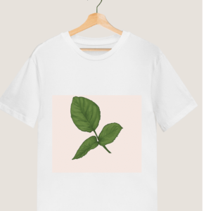 "Green Leaves" Printed T shirt