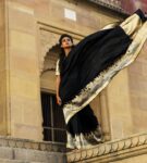 Banaras Handloom Pure Katan Silk Ganga Ghat Saree