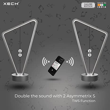 XECH Table Quirky Lamp with Speaker Asymmetrix S II Magnetic LED Desk