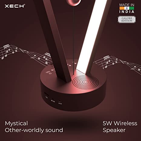 XECH Table Quirky Lamps with Speaker Asymmetrix S II Magnetic LED Made