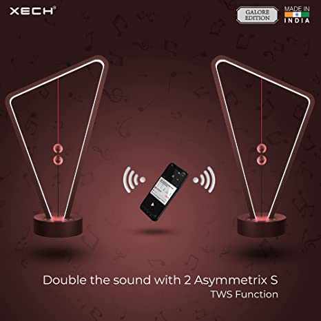 XECH Table Quirky Lamps with Speaker Asymmetrix S II Magnetic LED Made