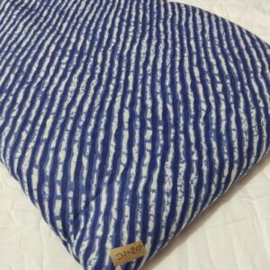 Unstitched blue Cotton Clothing Material