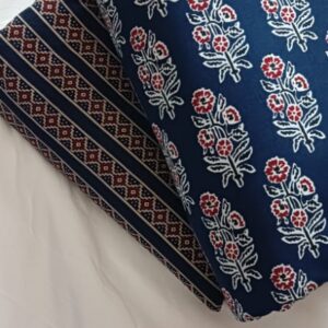 Unstitched cotton clothing material,printed