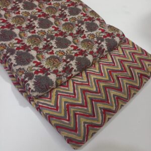 Unstitched cotton clothing material,printed