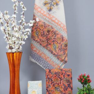 Traditional hand block Kota doriya suit