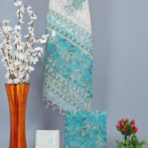 Traditional hand block Kota doriya suit