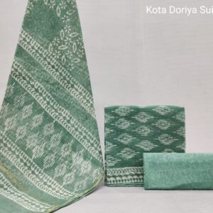 Traditional hand block Kota doriya suit