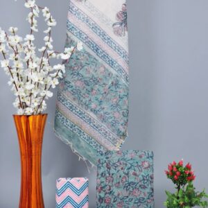 Traditional hand block Kota doriya suit