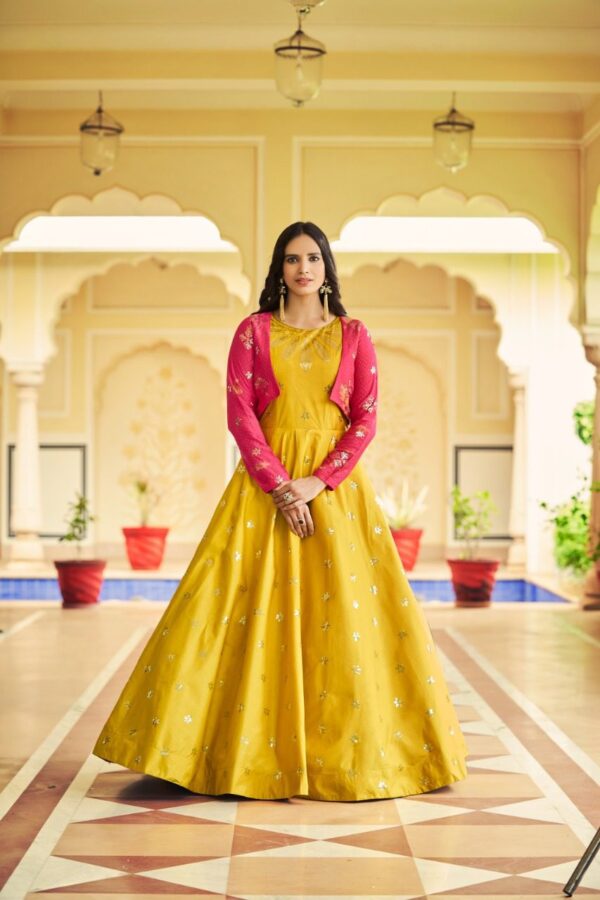 Gown with jacket