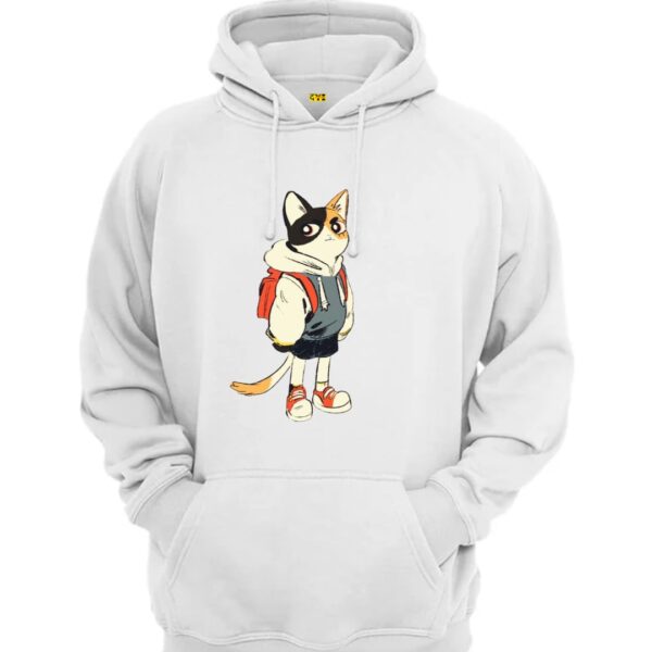 Cat in hoodies and pants