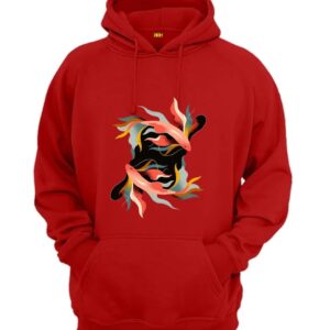 Fishes printed hoodie