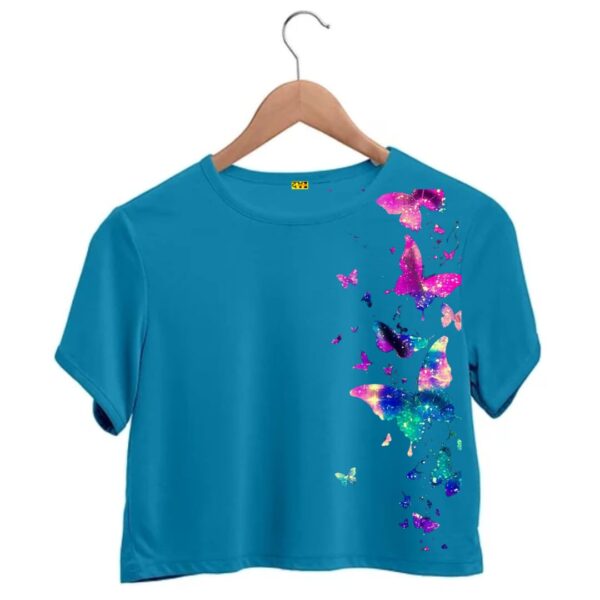 Butterflies crop top