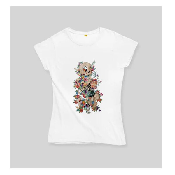 Skull And Flowers T shirts.