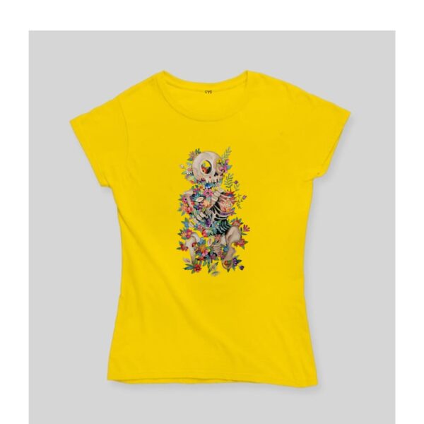 Skull And Flowers T shirts.
