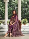 Front slit anarkali suit
