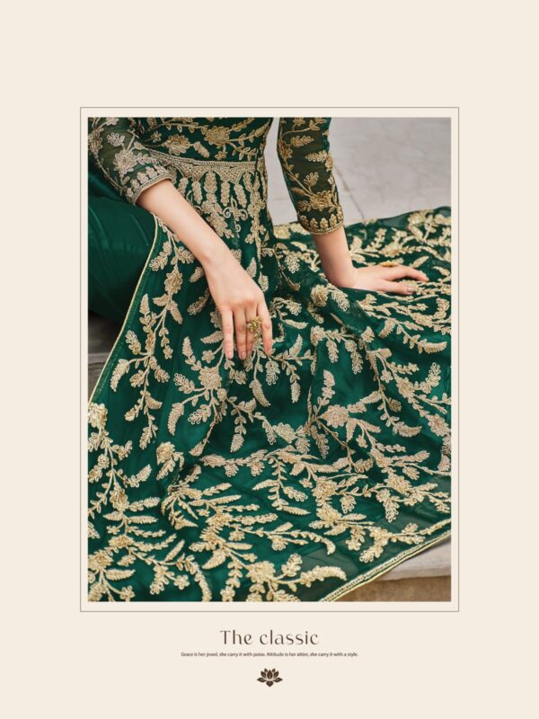 Front slit anarkali suit