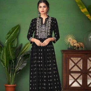 LAKHNAWI KURTI WITH PANT