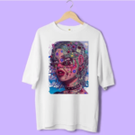 Oversized Girl Printed T shirt