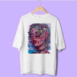 Oversized Girl Printed T shirt