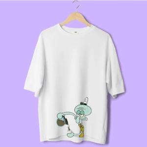 Squidward printed oversized Tee