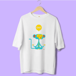 Oversized Monkey Printed Tee