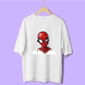 Oversized Spiderman Printed Tee