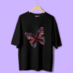 Oversized Butterfly printed T shirt