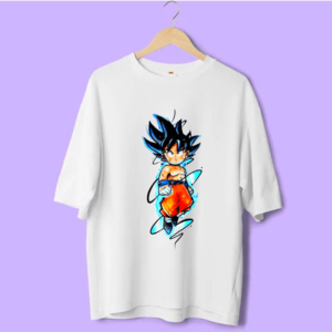 Oversized Goku printed Tee