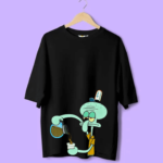 Oversized Squidward Printed Tee