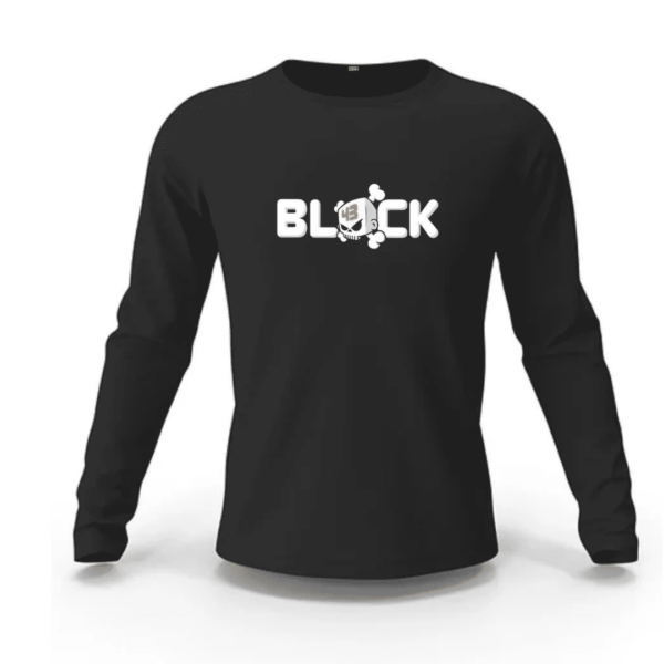 Black Printed Sweatshirt
