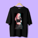 Oversized Anime Printed T shirt