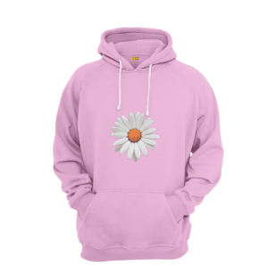flower printed hoodie