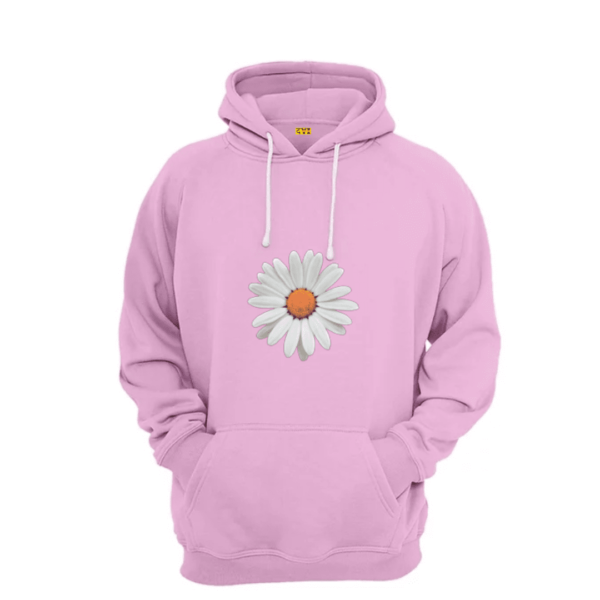 flower printed hoodie