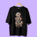 Oversized Skull with Flowers.