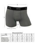 TRYB Mens Sport Performance Stretch Underwear Quick Dry Moisture Wicking Athletic Active Kooltex Square Cut Boxer Trunk