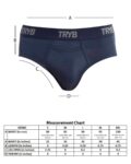 TRYB Mens Sport Performance Stretch Quick Dry Moisture Wicking Athletic Boxer Active Brief (Pack of 2]