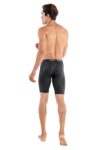 TRYB Mens Compression Shorts Long Leg Performance Underwear Spandex Running Workout Athletic Quick Dry Tights Boxer Brief Trunk (Pack of 2)