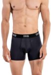 TRYB Mens Sport Performance Stretch Underwear Quick Dry Moisture Wicking Athletic Active Kooltex Square Cut Boxer Trunk