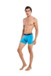 TRYB Mens Sport Performance Stretch Underwear Quick Dry Moisture Wicking Athletic Active Kooltex Square Cut Boxer Trunk