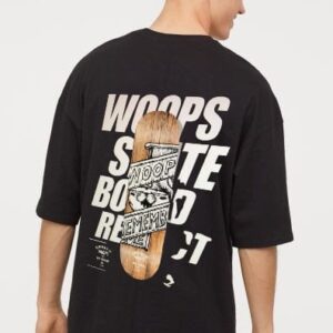 Graphic Print Men Round Neck T-shirt