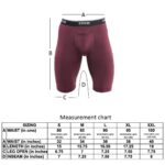 TRYB Mens Compression Shorts Long Leg Performance Underwear Spandex Running Workout Athletic Quick Dry Tights Boxer Brief Trunk (Pack of 2)