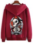 Hoodie Printed With Cute Ghost