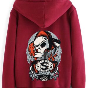 Hoodie Printed With Cute Ghost