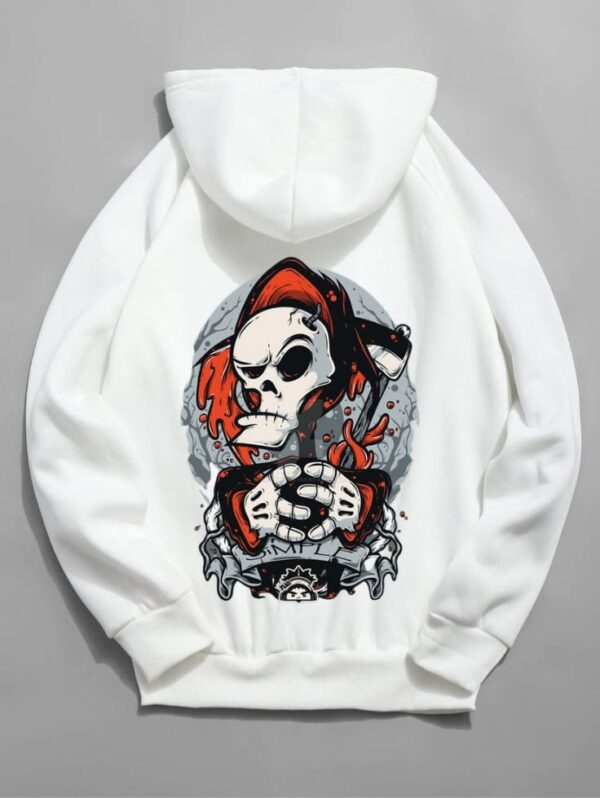 Cute Ghost Printed Hoodie