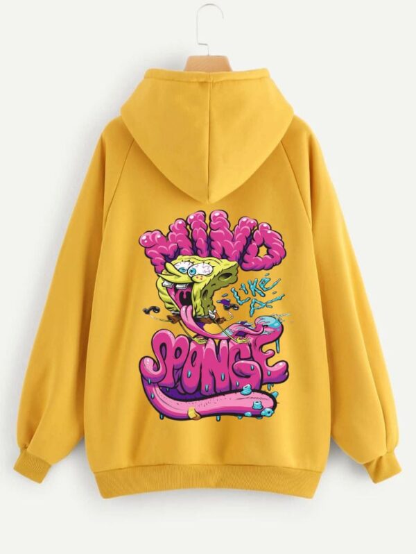 Sponge Bob Printed Hoodie